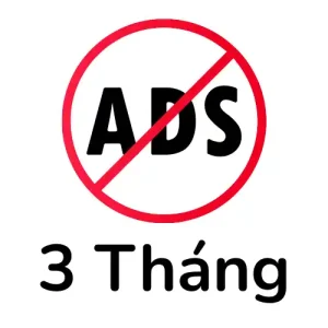 Tắt quảng cáo 3 tháng