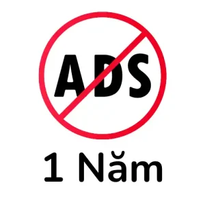 Tắt quảng cáo 1 năm